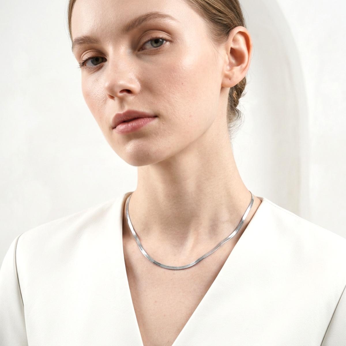 Snake Bone Necklace Chain