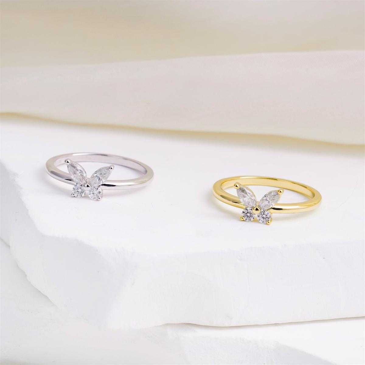 Moissanite Dreamy Butterfly Ring