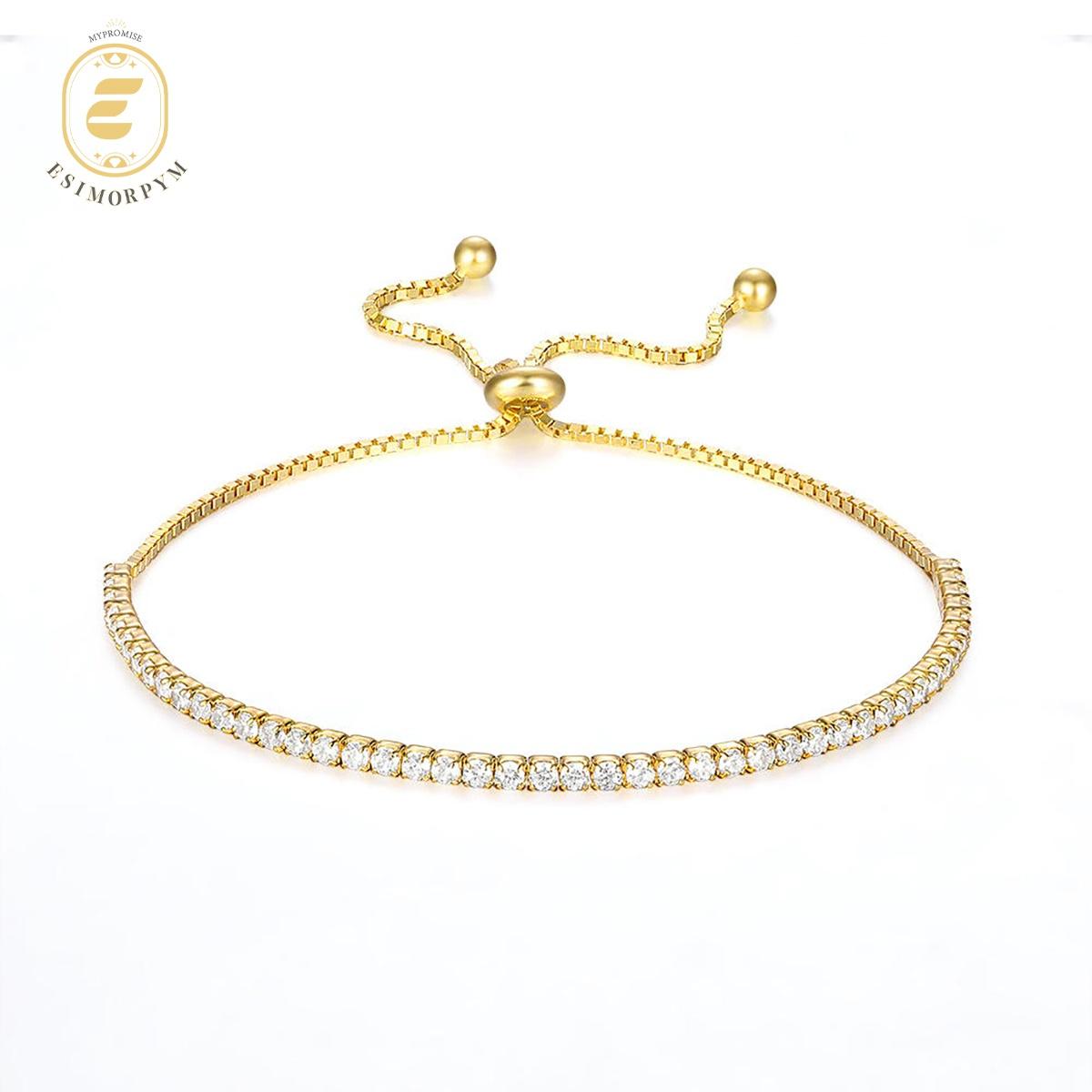 Starlight Adjustable Cubic Zirconia Copper Bracelet