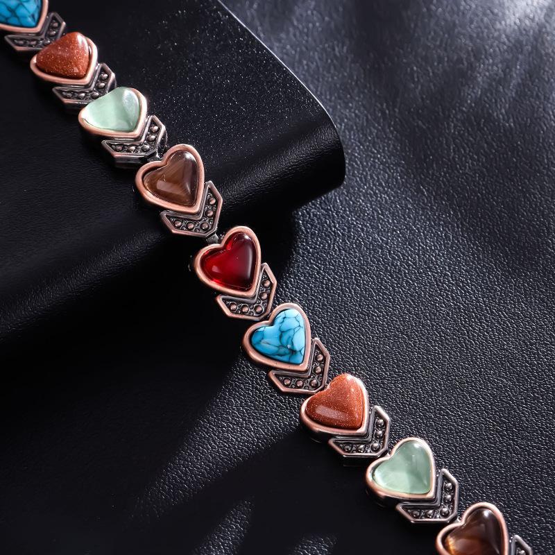 Retro Love Heart Bracelet