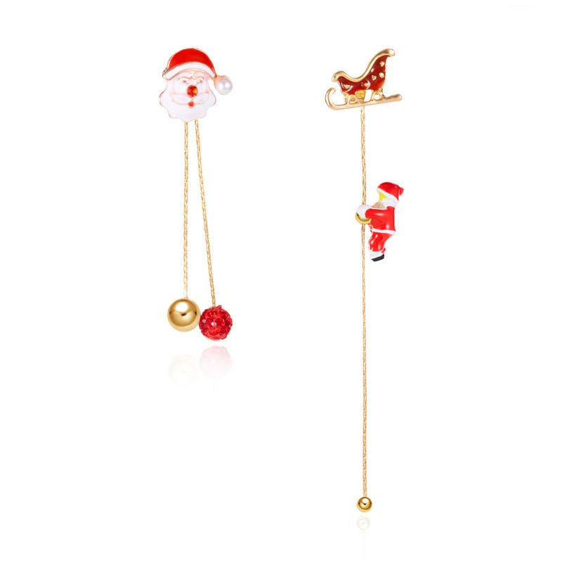 Christmas Santa Claus Tassel Earrings