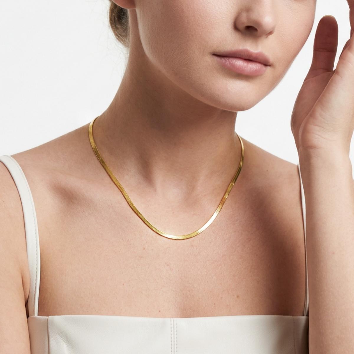 Snake Bone Necklace Chain