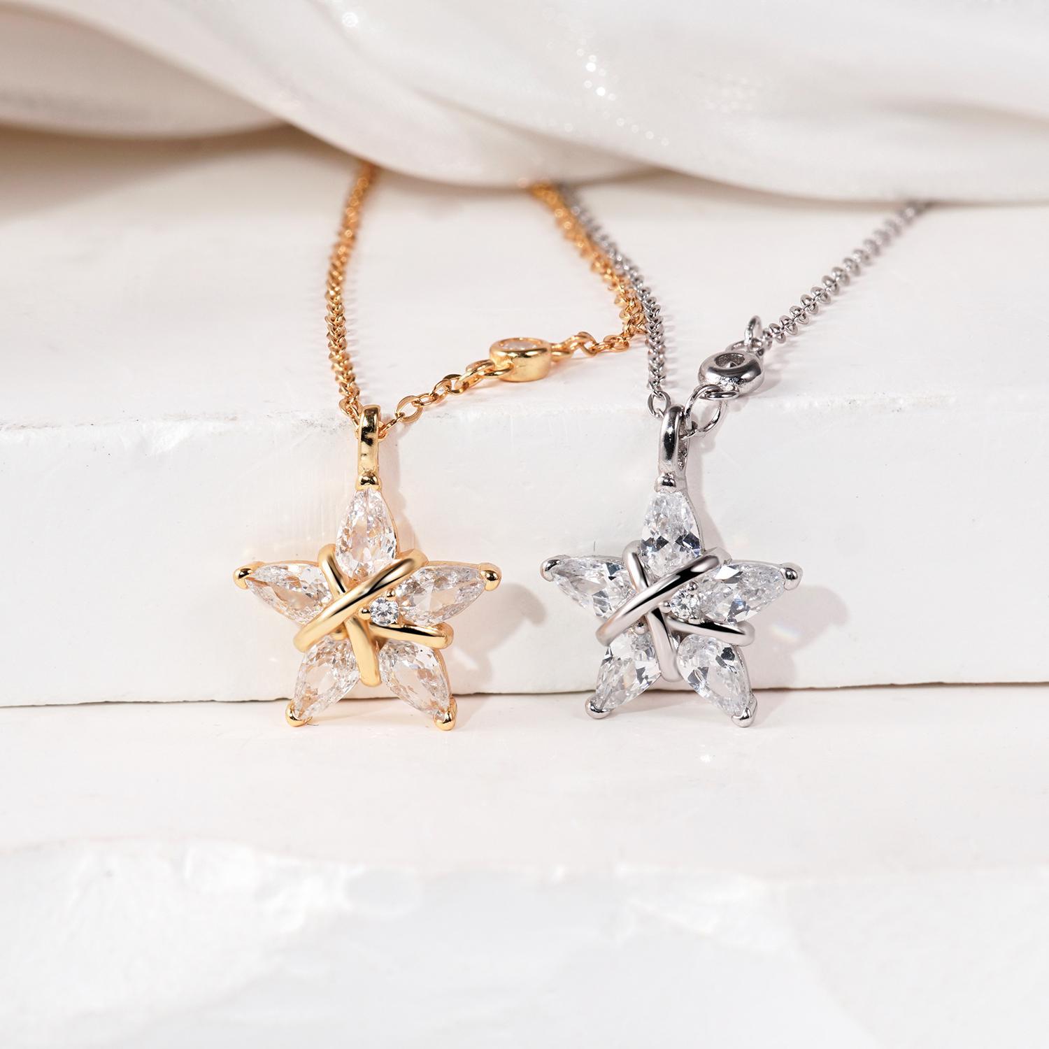 Knotted Star Pendant Necklace