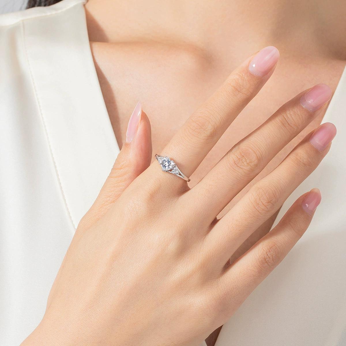Moissanite 1ct Declaration of Love Heart Ring