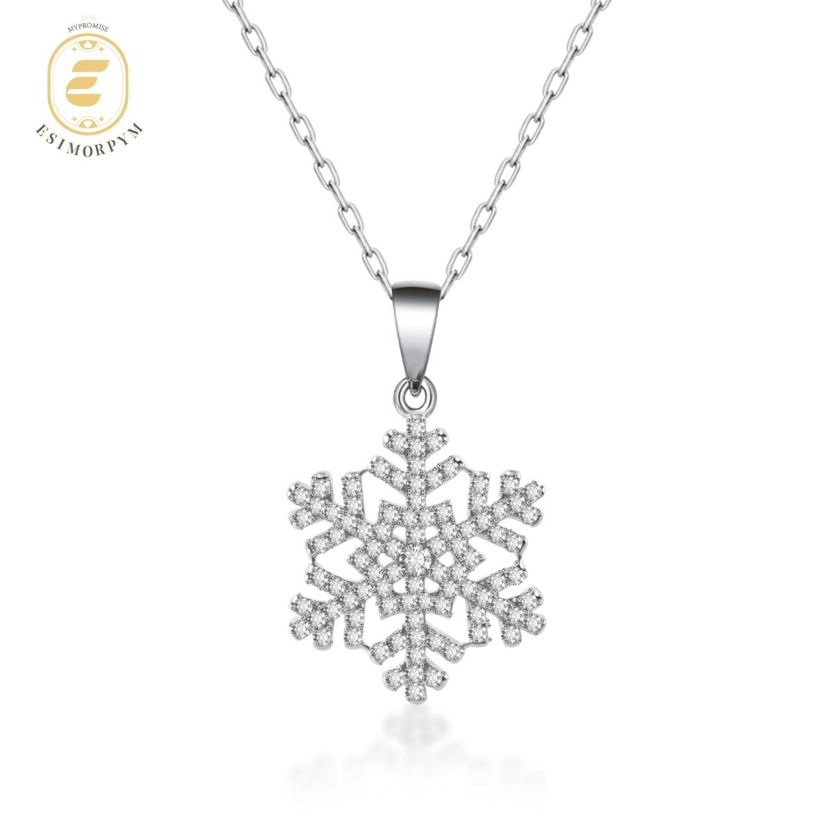 Moissanite Starlight Snowflake Pendant Necklace