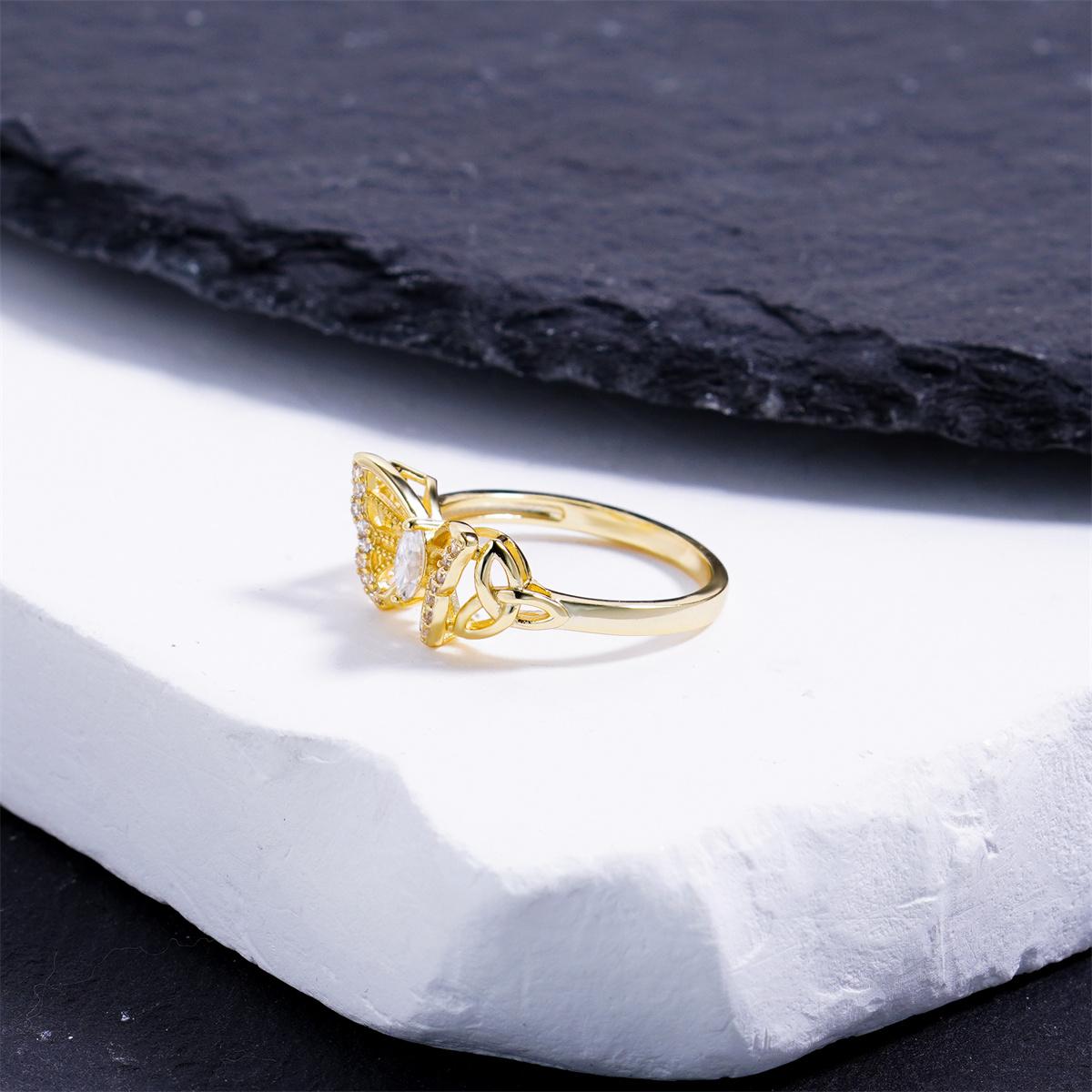 Moissanite Starlit Butterfly Ring