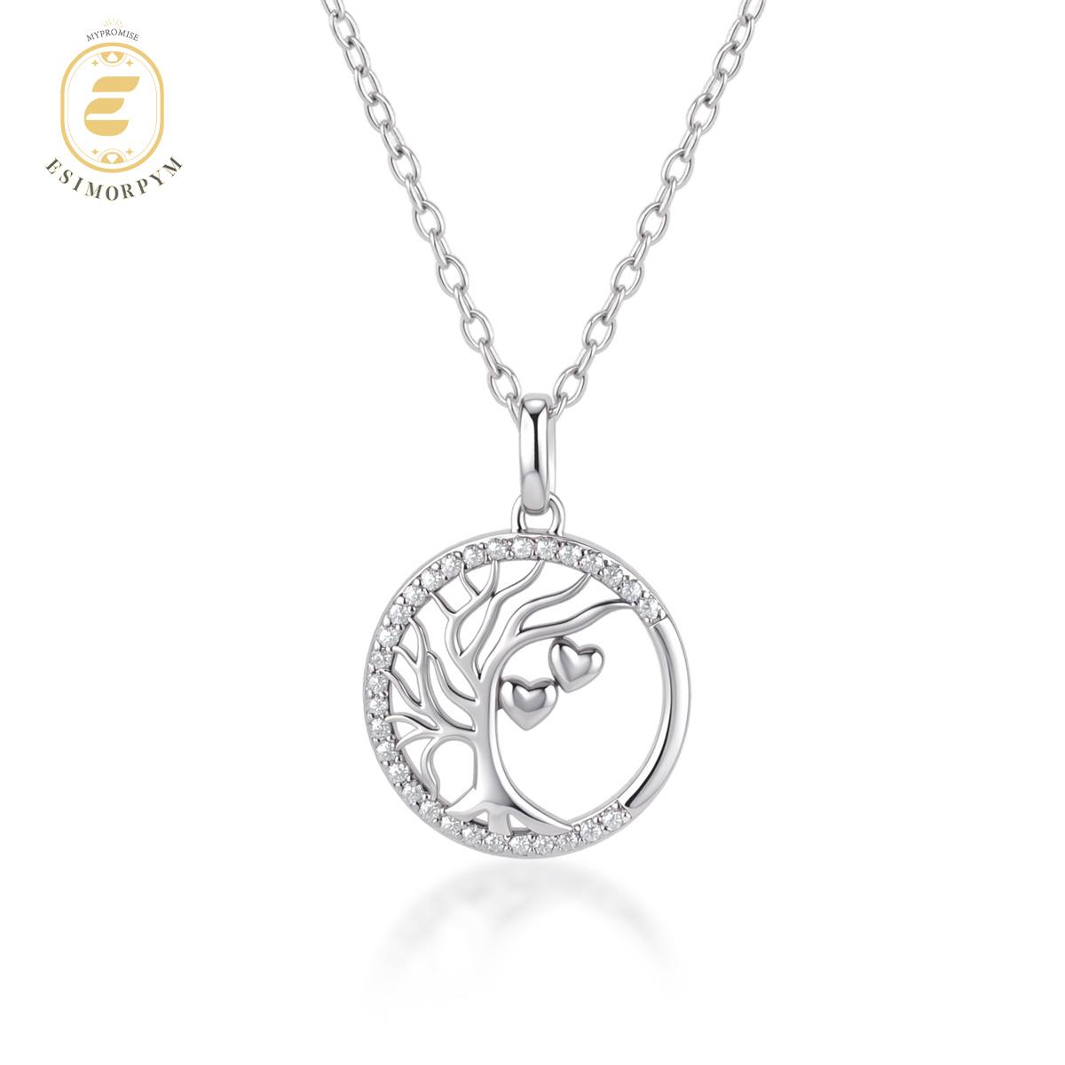 Moissanite Tree of Life Pendant Necklace