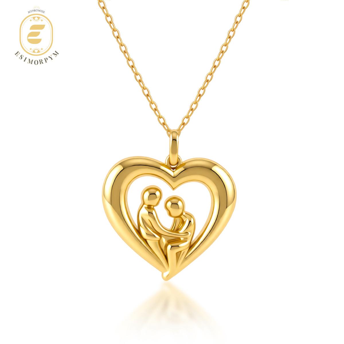 Hug of Love Heart Shape Pendant Necklace