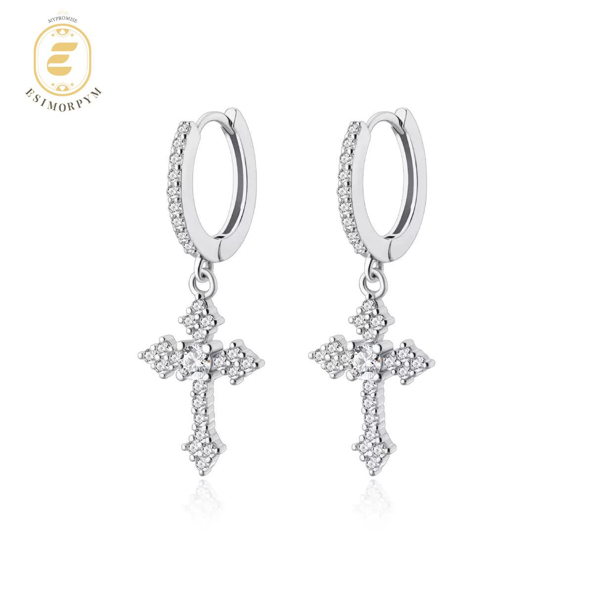 Rhombic Cross Earrings