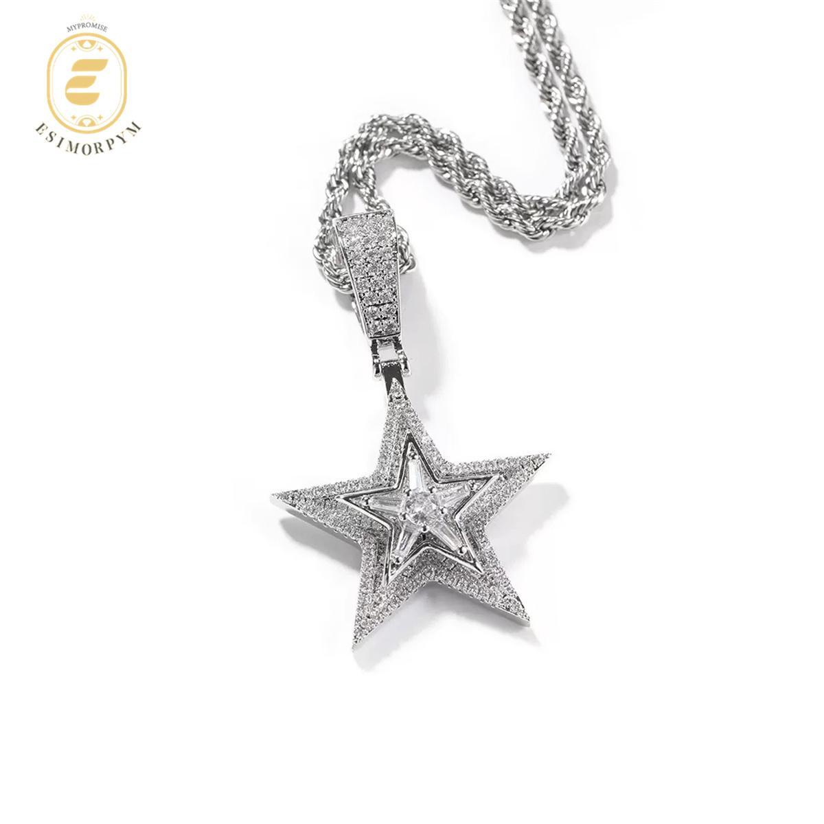 Rotatable Star Pendant Necklace
