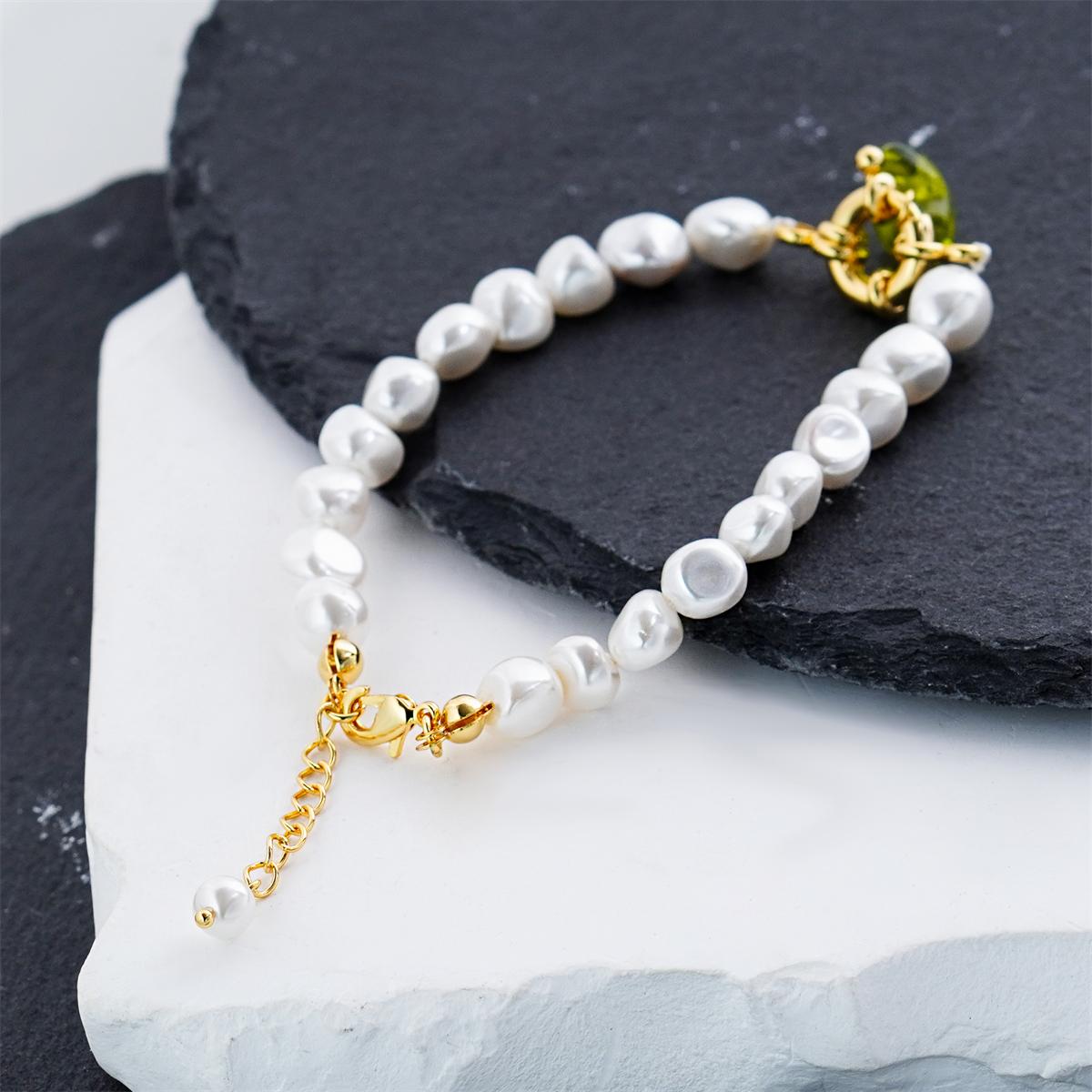 Moonlit Forest Heart Baroque Bracelet