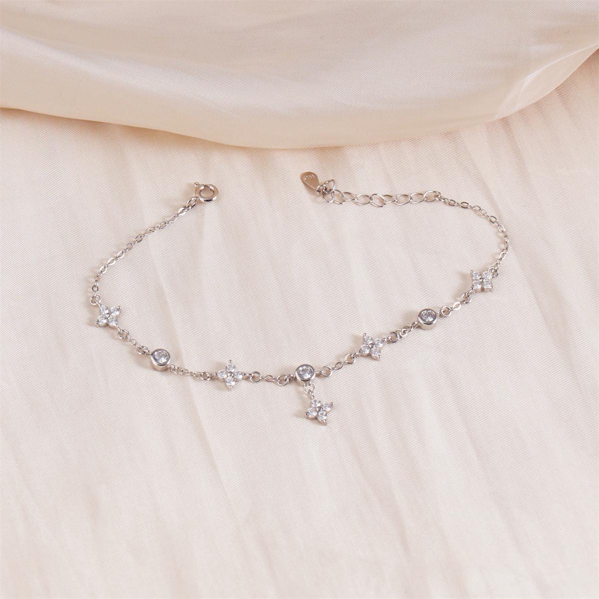 Bubble Floral Charm Bracelet