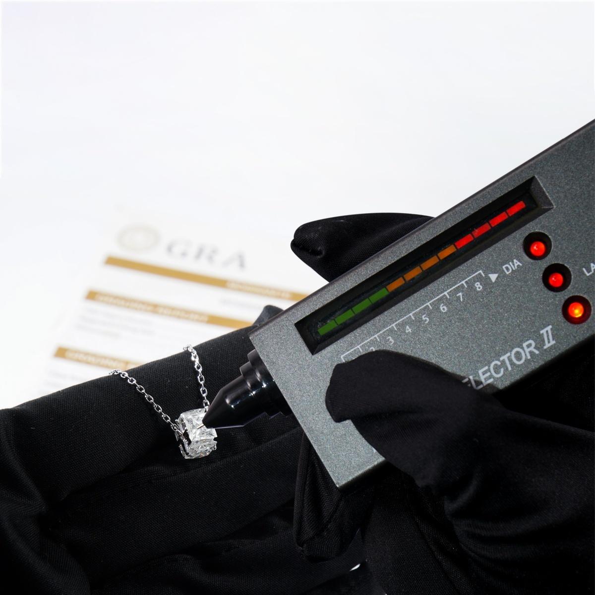 Moissanite 3.2ct Love Cube Pendant Necklace