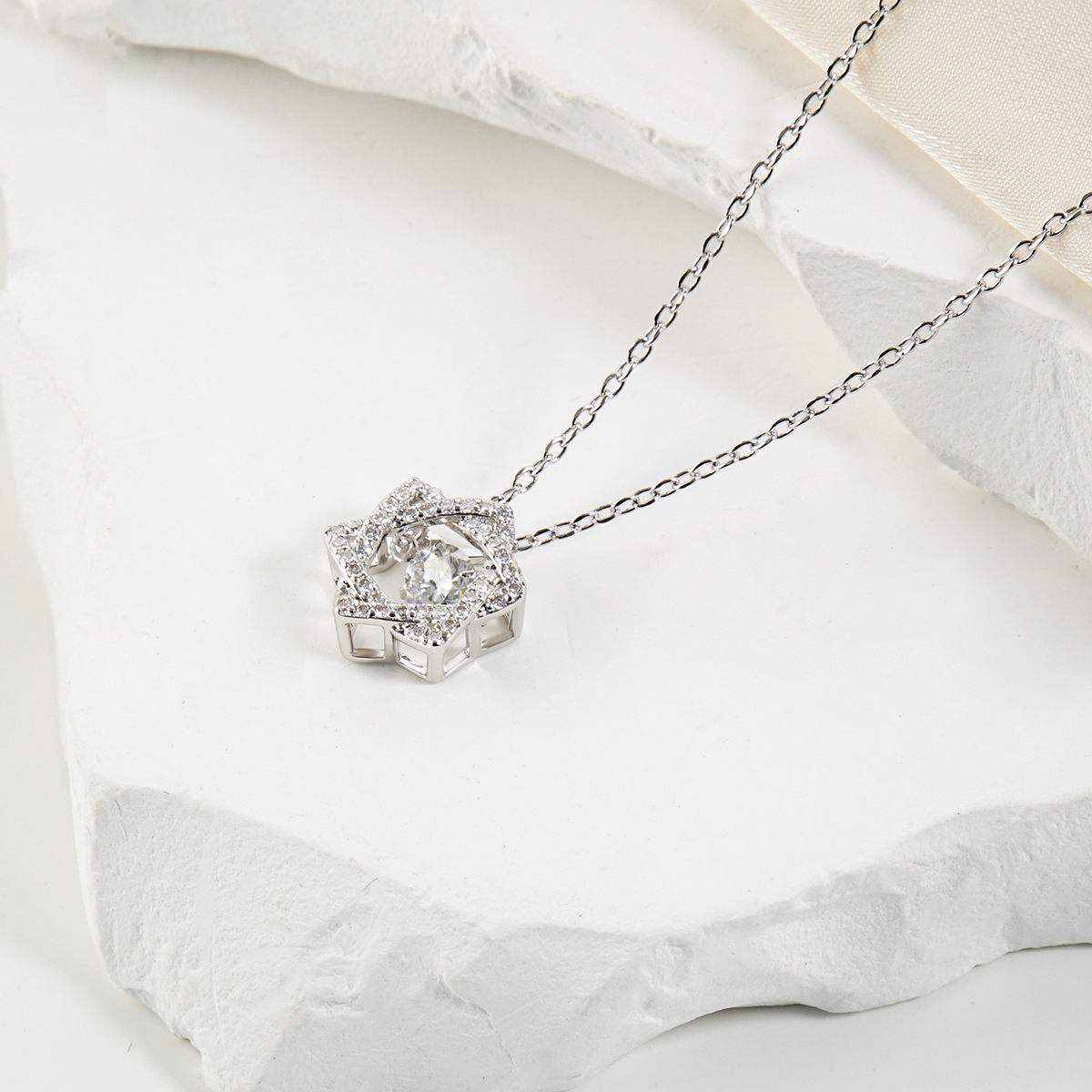 Moissanite Starlume Pendant Necklace 
