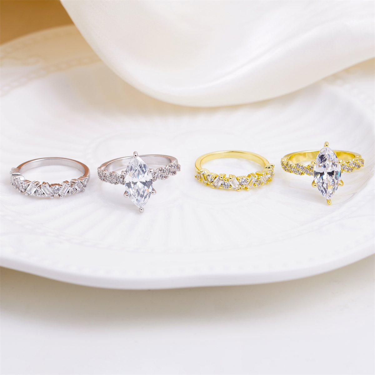 Eternal Marquise Bridal Ring Set