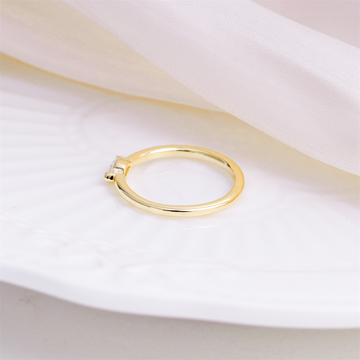 Moissanite Echo of Love Marquise Cut Eternal Ring