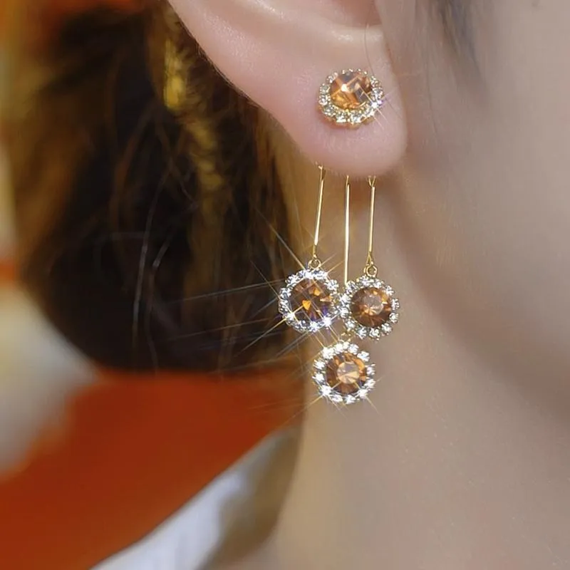 Double-Wear Tassel Drop Earrings