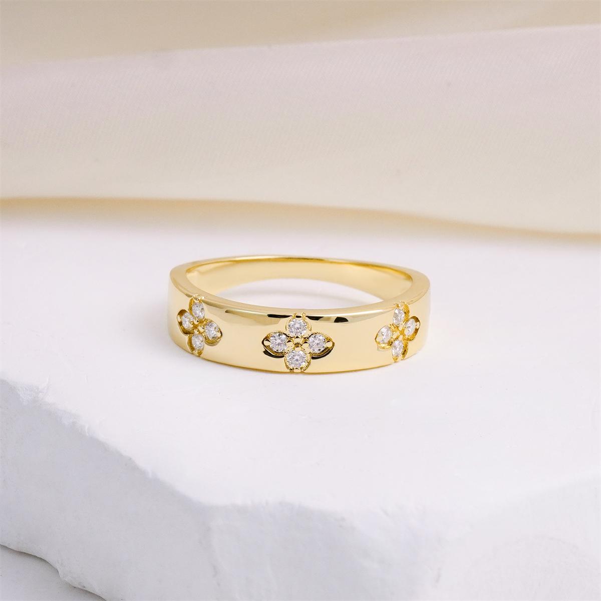 Moissanite Love in Bloom Eternity Promise Ring
