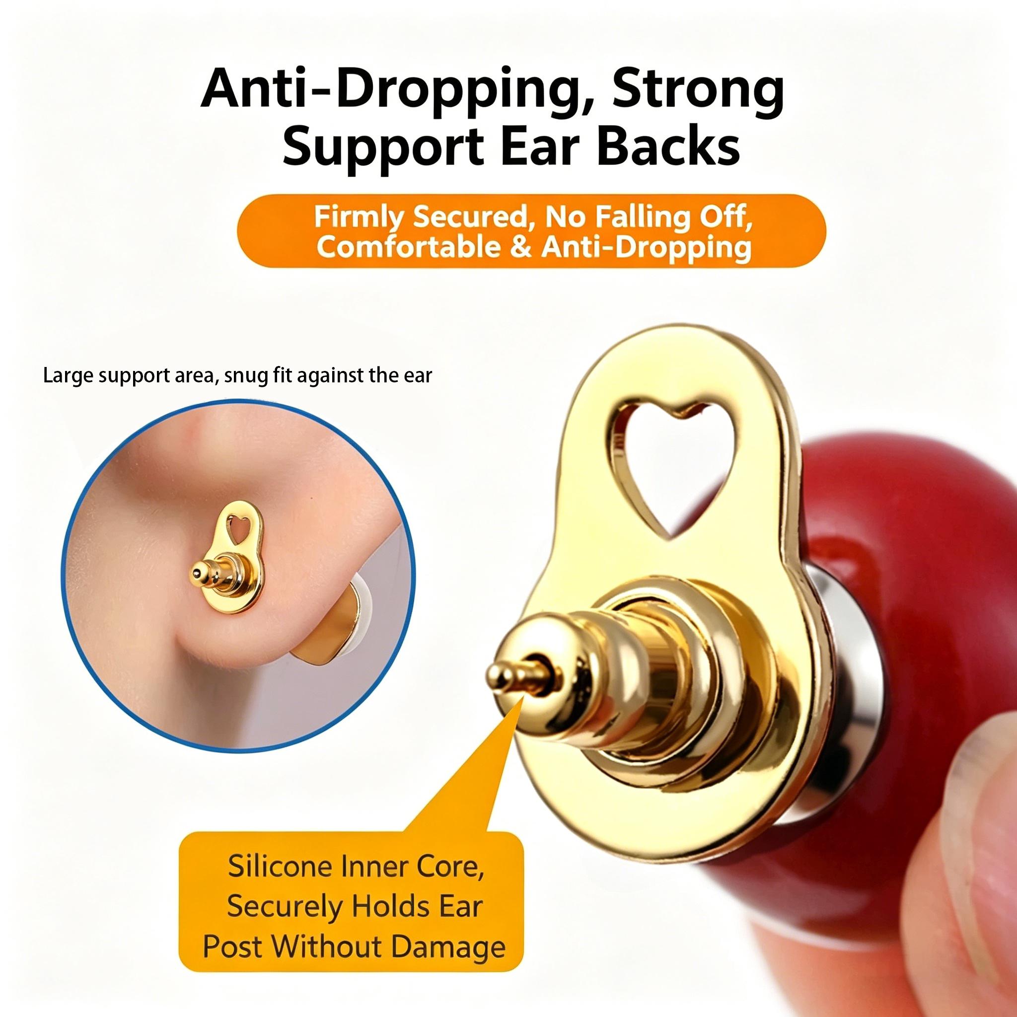 Unisex Earring Lifters, Anti-Droop Support Backs, Universal Stoppers, Daily Stabilizers