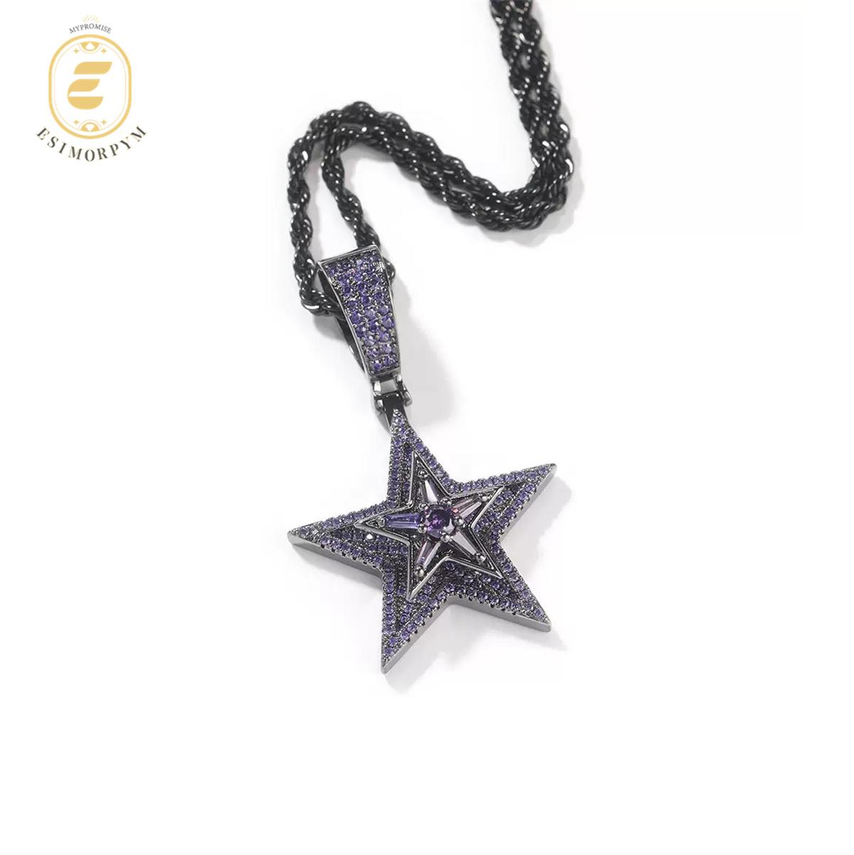 Rotatable Star Pendant Necklace