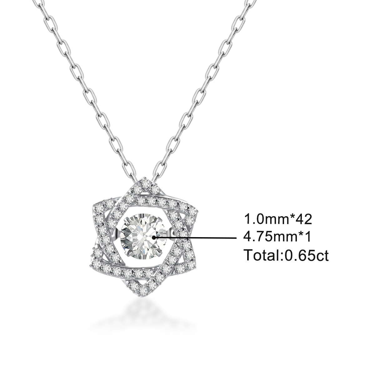Moissanite Starlume Pendant Necklace 