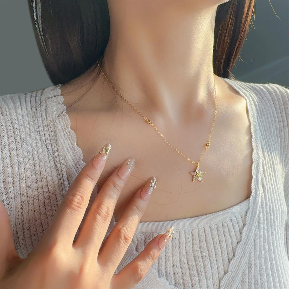Knotted Star Pendant Necklace