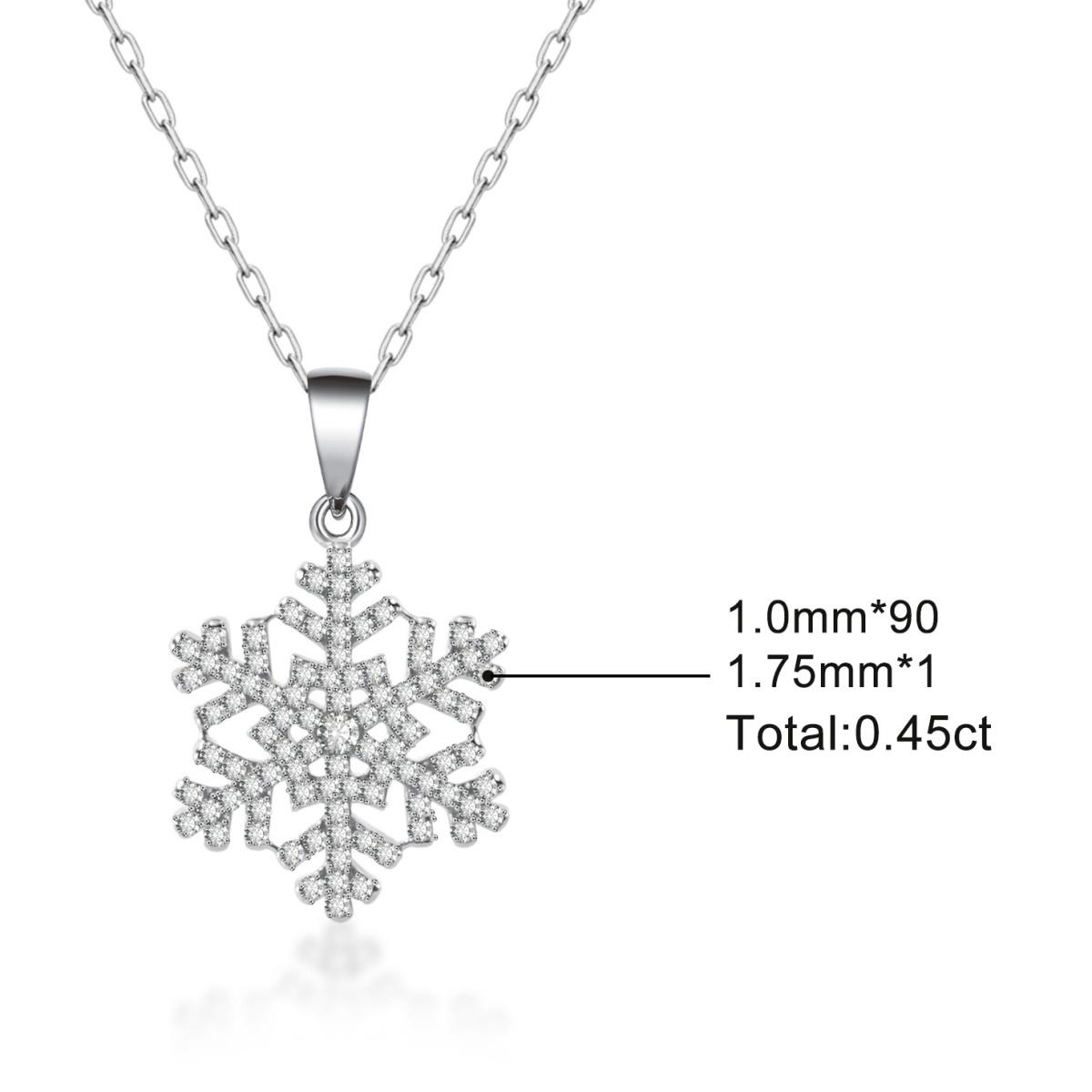 Moissanite Starlight Snowflake Pendant Necklace