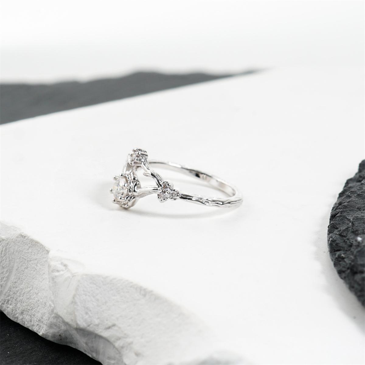 Moissanite Spring Radiance Flower Ring