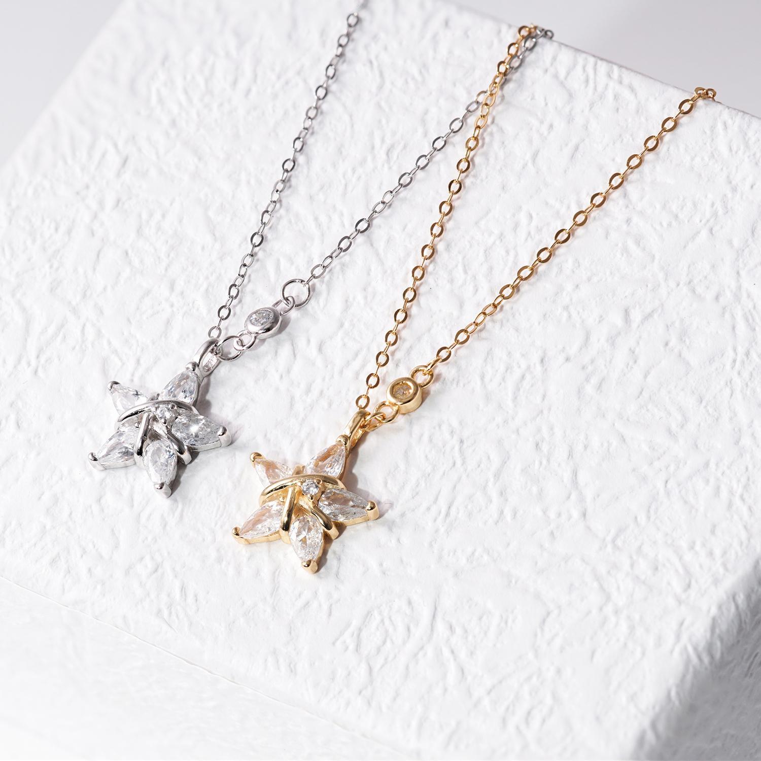 Knotted Star Pendant Necklace