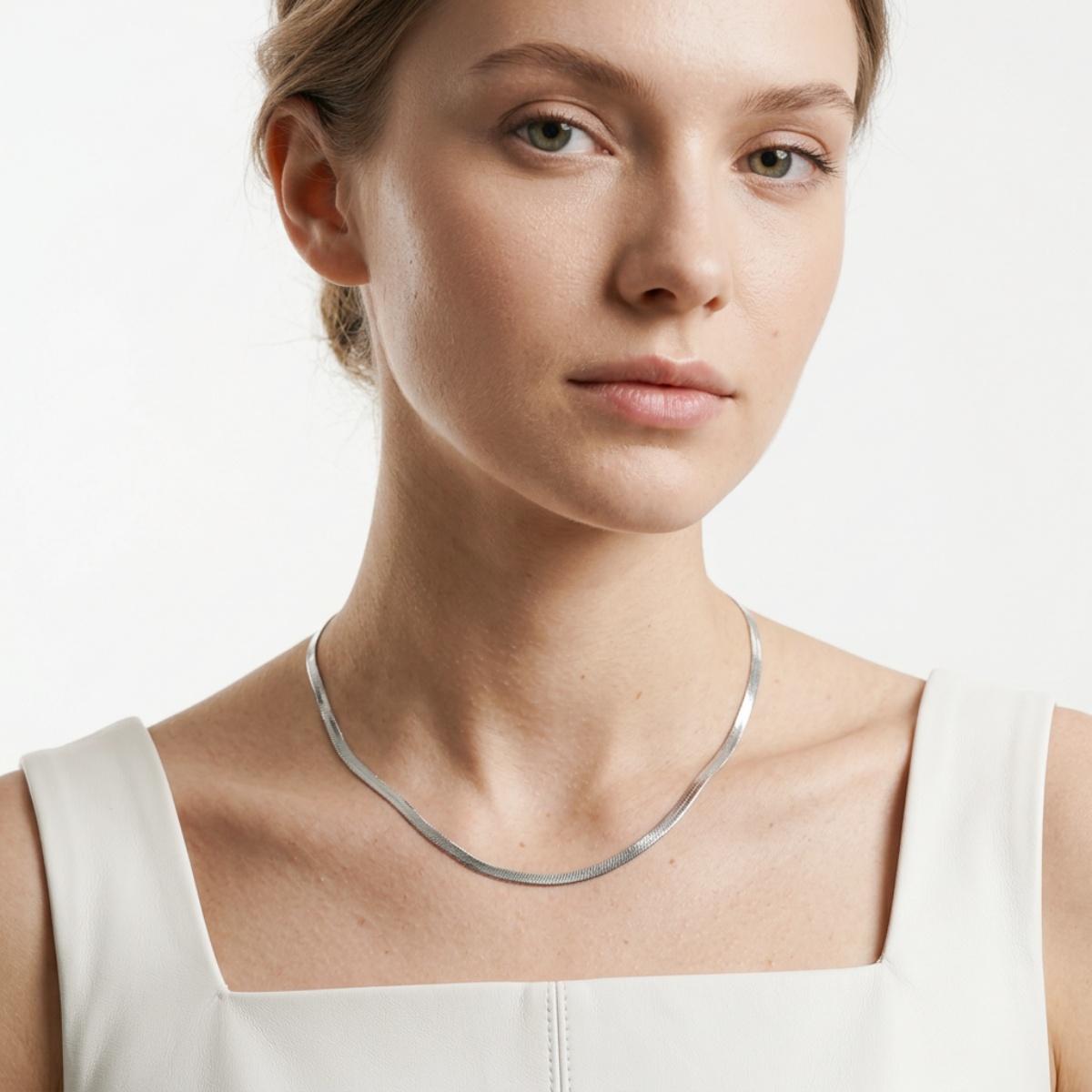 Snake Bone Necklace Chain