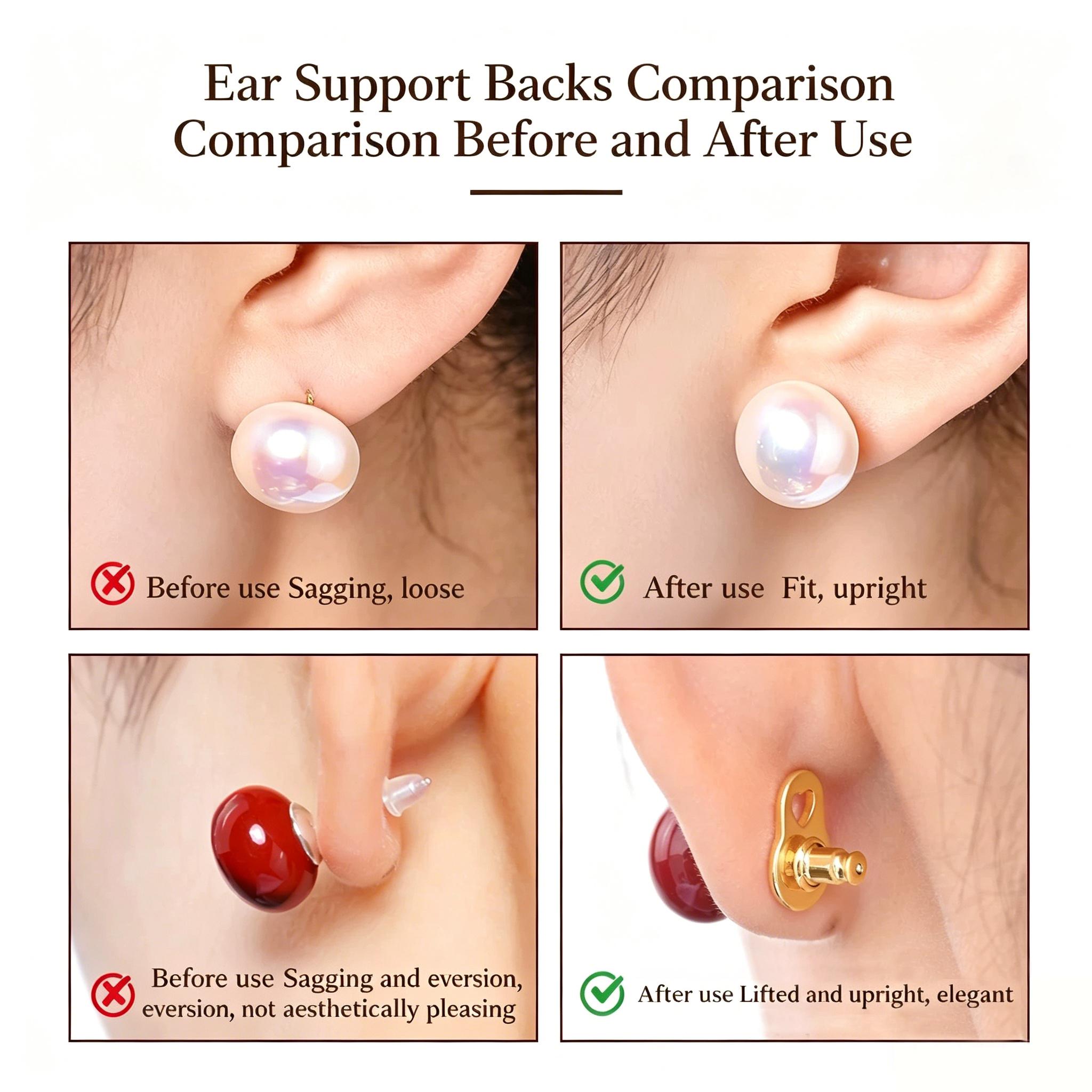 Unisex Earring Lifters, Anti-Droop Support Backs, Universal Stoppers, Daily Stabilizers