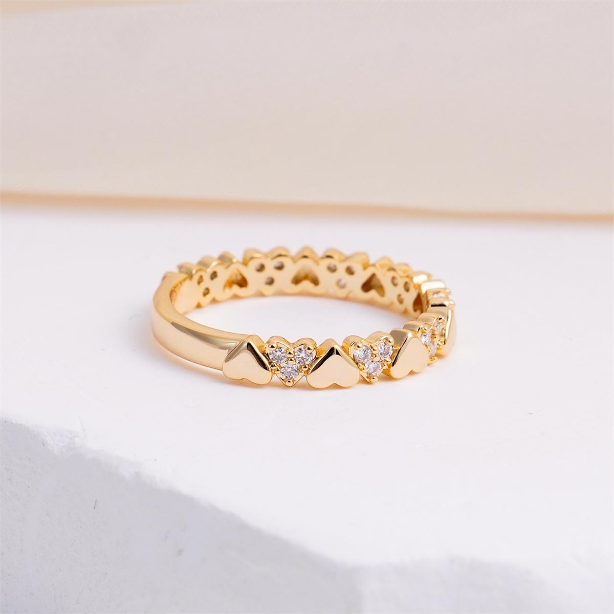 Moissanite Sweet Beats Heart Eternity Band Ring