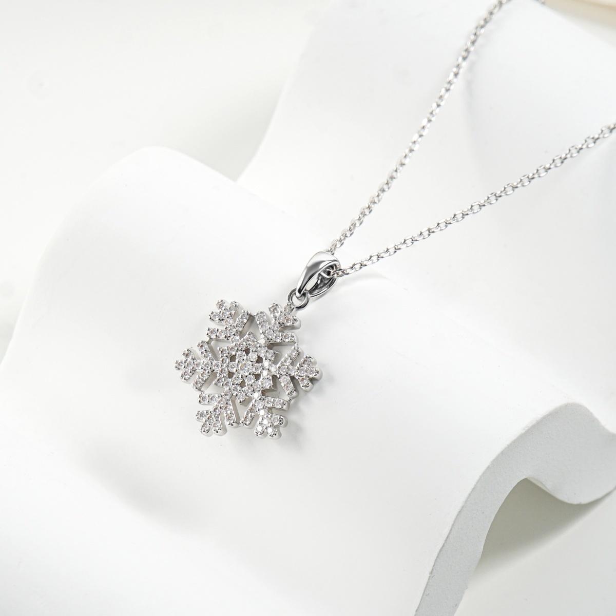Moissanite Starlight Snowflake Pendant Necklace