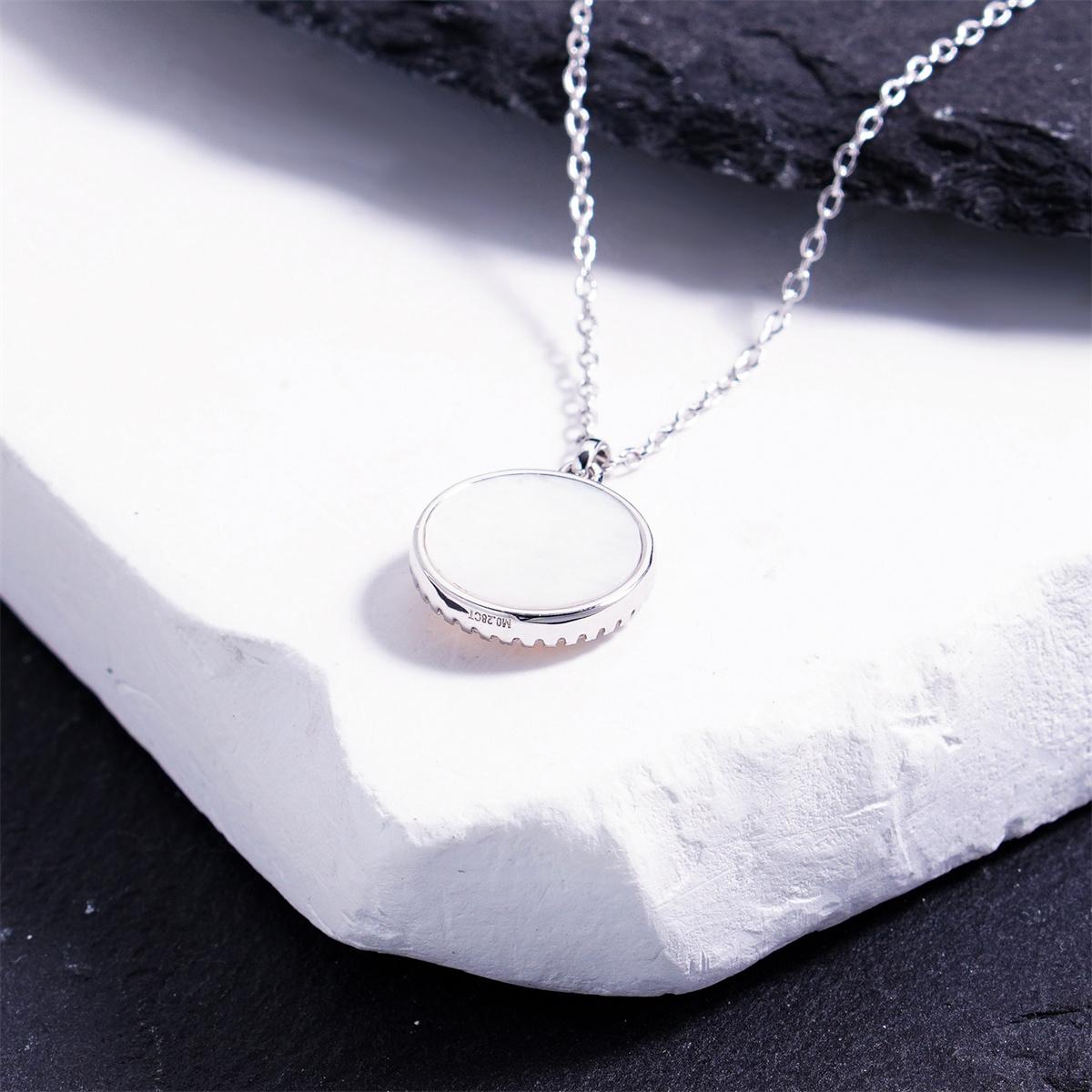 Pave Halo Tree Pendant Necklace