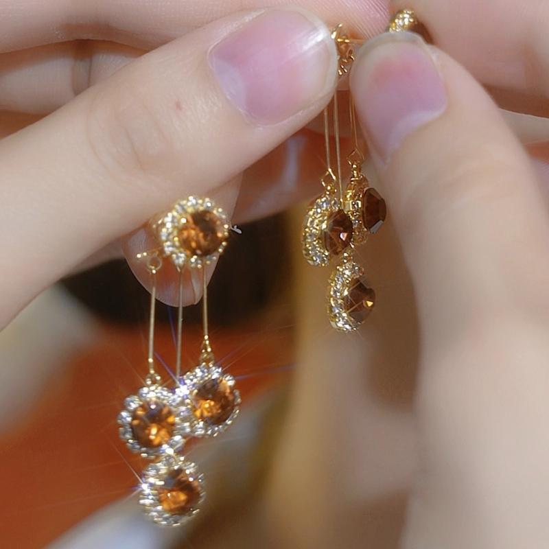 Double-Wear Tassel Drop Earrings