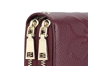 leather wallet women