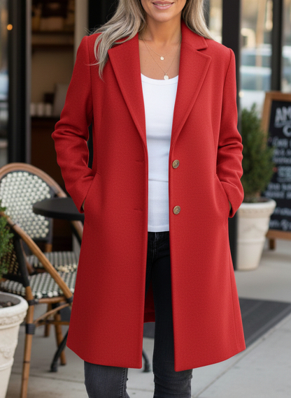 CLEARANCE SALE🔥WOMEN'S ELEGANT WOOL-BLEND LONG COAT