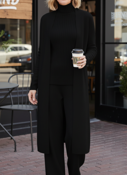 CLEARANCE SALE🔥WOMEN'S ELEGANT WOOL-BLEND KNIT 3-PIECE SET