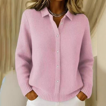 🎁Meet Christmas 50% OFF🎄|Women's Elegant Collared Button-Down Sweater