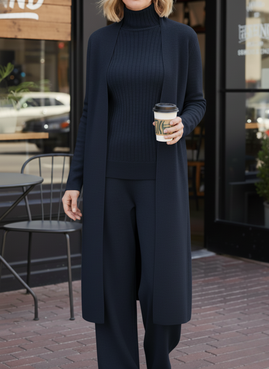 CLEARANCE SALE🔥WOMEN'S ELEGANT WOOL-BLEND KNIT 3-PIECE SET