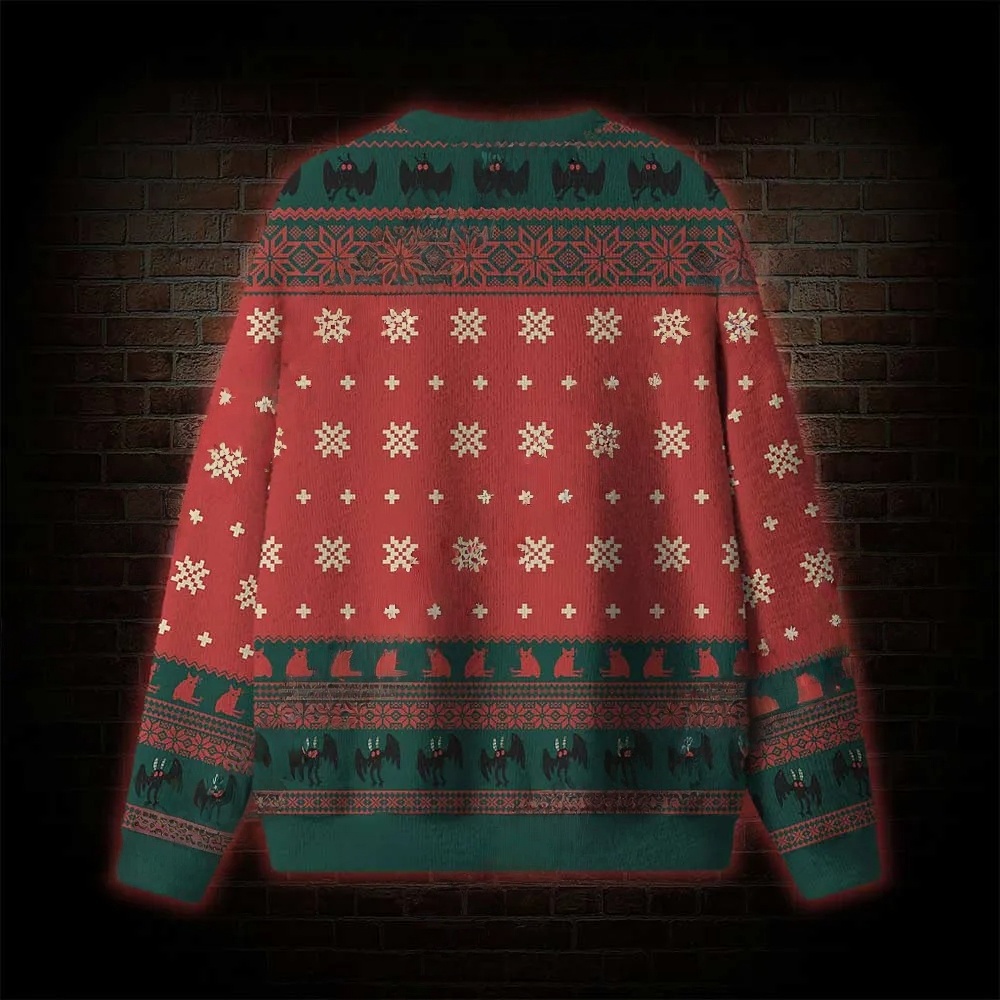 Santa? No It's Mothman Ugly Sweatshirts