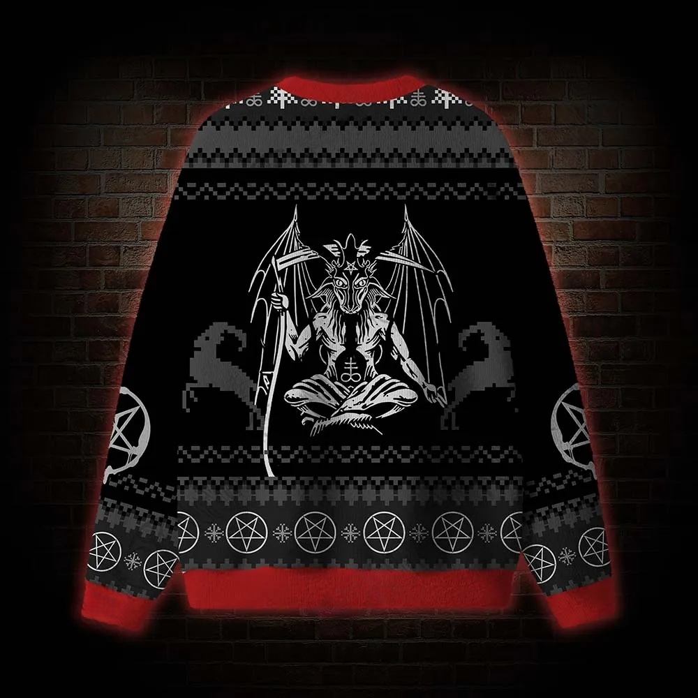 Merry Antichristmas Satan Claus Satanic Ugly Sweatshirts