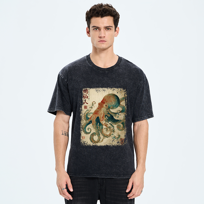  Tentacles of Wisdom Washed T-Shirt