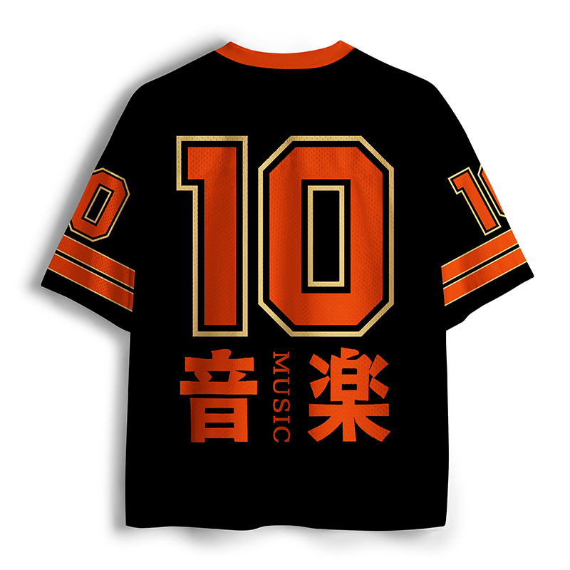  Retro Music Record Player Mesh Jersey