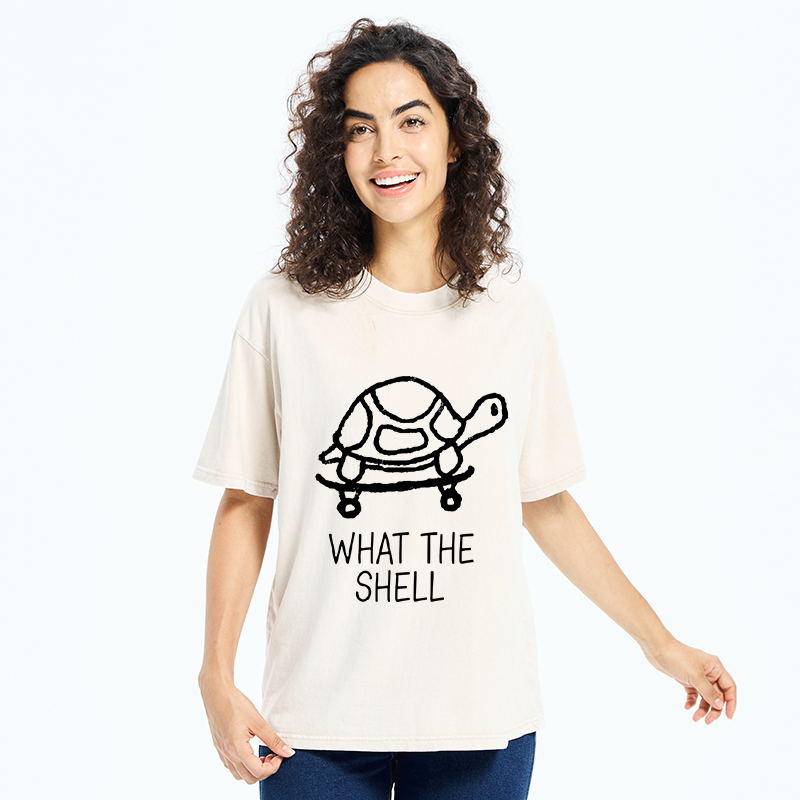  Funny Turtle Washed T-Shirt