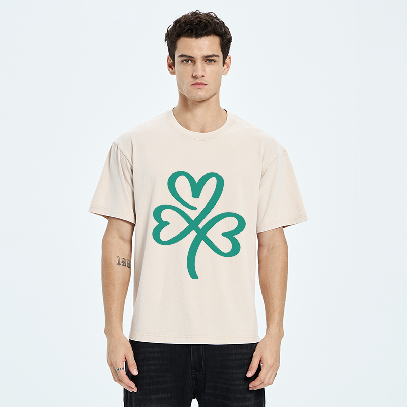  St. Patrick's Day Minimalist Washed T-Shirt