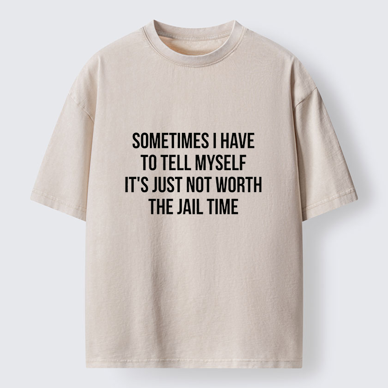 Tokyo-Tiger Think It Over Before You Act Washed T-Shirt