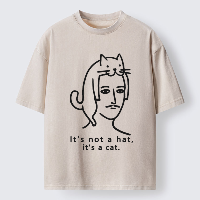  Not Hat It’s A Cat Washed T-Shirt