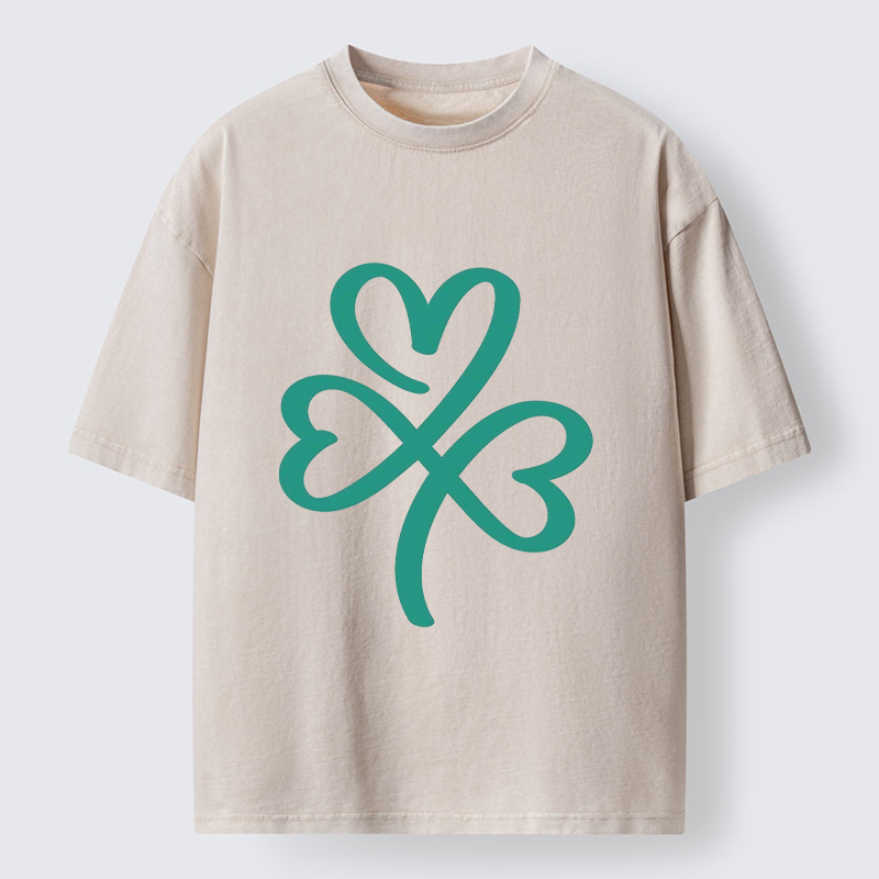  St. Patrick's Day Minimalist Washed T-Shirt