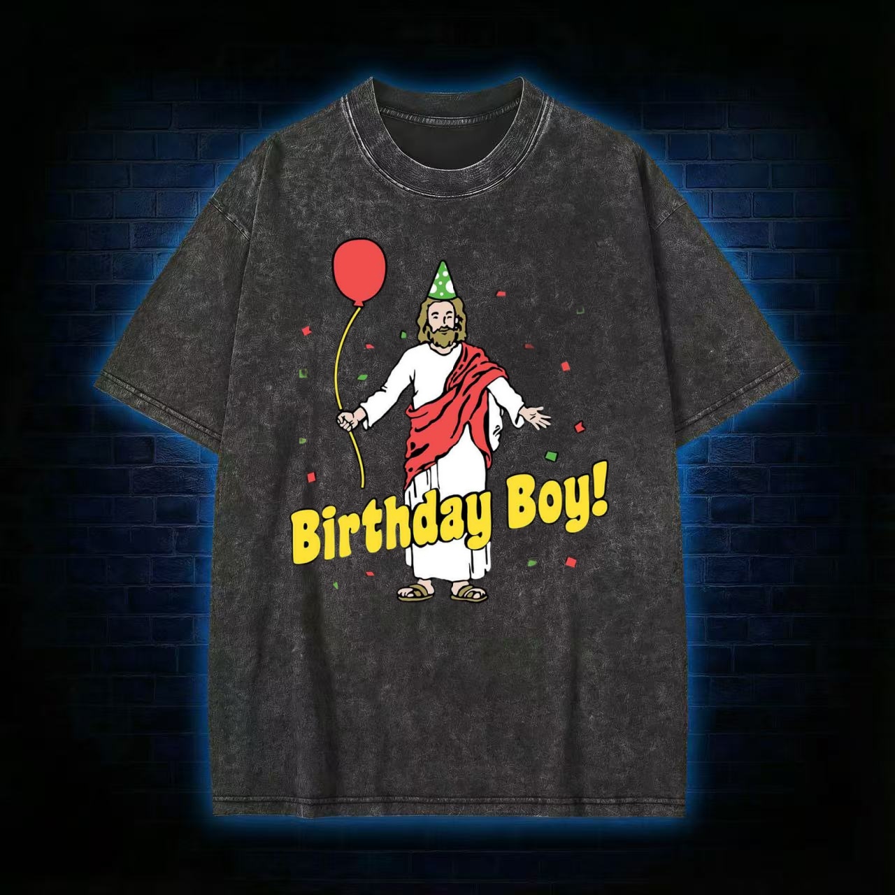 Birthday Boy Washed T-shirt